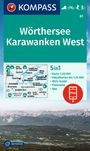 KOMPASS Wanderkarte 61 Wörthersee, Karawanken West 1:50.000, KRT