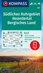 : KOMPASS Wanderkarte 756 Südliches Ruhrgebiet, Neandertal, Bergisches Land 1:50.000, KRT