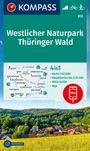 : KOMPASS Wanderkarte 812 Westlicher Naturpark Thüringer Wald 1:50.000, KRT