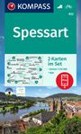 : KOMPASS Wanderkarten-Set 832 Spessart (2 Karten) 1:50.000, KRT