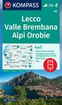 : KOMPASS Wanderkarte 105 Lecco, Valle Brembana, Alpi Orobie 1:50.000, KRT