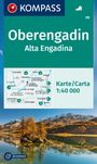 : KOMPASS Wanderkarte 99 Oberengadin / Alta Engadina 1:40.000, KRT