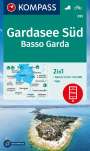 : KOMPASS Wanderkarte 695 Gardasee Süd, Basso Garda 1:25.000, KRT