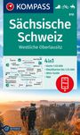 : KOMPASS Wanderkarte 810 Sächsische Schweiz, Westliche Oberlausitz 1:50.000, KRT