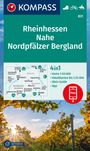 : KOMPASS Wanderkarte 831 Rheinhessen, Nahe, Nordpfälzer Bergland 1:50.000, KRT