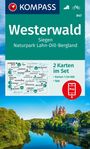 : KOMPASS Wanderkarten-Set 847 Westerwald, Siegen, Naturpark Lahn-Dill-Bergland (2 Karten) 1:50.000, KRT