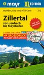 : Mayr Wanderkarte Zillertal - Von Jenbach bis Mayrhofen XL 1:25.000, KRT