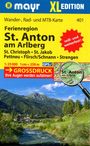 : Mayr Wanderkarte Ferienregion St. Anton am Arlberg XL 1:25.000, KRT