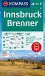 : KOMPASS Wanderkarte 36 Innsbruck, Brenner 1:50.000, KRT