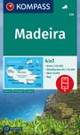 : KOMPASS Wanderkarte 234 Madeira 1:50.000, KRT