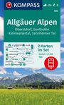 : KOMPASS Wanderkarten-Set 003 Allgäuer Alpen, Oberstdorf, Sonthofen, Kleinwalsertal, Tannheimer Tal (2 Karten) 1:25.000, KRT