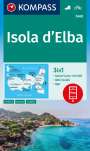 : KOMPASS Wanderkarte 2468 Isola d' Elba 1:25.000, KRT