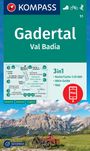 : KOMPASS Wanderkarte 51 Gadertal / Val Badia 1:25.000, KRT