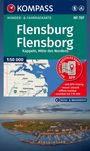 : KOMPASS Wanderkarte 707 Flensburg / Flensborg - Kappeln 1:50.000, KRT