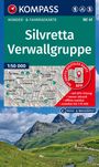 KOMPASS Wanderkarte 41 Silvretta, Verwallgruppe 1:50.000, KRT
