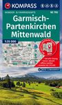 KOMPASS Wanderkarte 790 Garmisch-Partenkirchen, Mittenwald 1:35.000, KRT