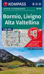 KOMPASS Wanderkarte 96 Bormio, Livigno, Alta Valtellina 1:50.000, KRT