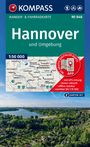 KOMPASS Wanderkarten-Set 848 Hannover und Umgebung (2 Karten) 1:50.000, KRT