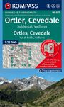 KOMPASS Wanderkarte 077 Ortler, Cevedale, Suldental, Valfurva / Ortles, Cevedale, Val di Solda, Valfura 1:25.000, KRT