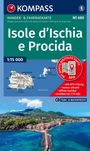 KOMPASS Wanderkarte 680 Isole d' Ischia e Procida 1:15.000, KRT