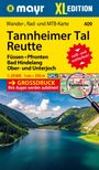 Mayr Wanderkarte Tannheimer Tal, Reutte, Füssen, Pfronten, Bad Hindelang, Ober- und Unterjoch, XL 1:25.000, KRT