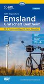 ADFC Regionalkarte Emsland, Grafschaft Bentheim, 17 Tourenvorschläge, wetterfest, E-Bike-geeignet, Fahrrad, Windrad.