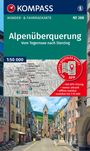 Text: "Alpenüberquerung Vom Tegernsee nach Sterzing", "1:50 000", "mit GPS-Ortung", "APP". Bild zeigt eine bunte Altstadt-Straße.