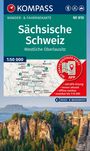 KOMPASS Wanderkarte 810 Sächsische Schweiz, Westliche Oberlausitz 1:50.000, KRT