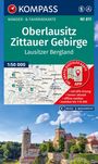 KOMPASS Wanderkarte 811 Oberlausitz, Zittauer Gebirge, Lausitzer Bergland 1:50.000, KRT