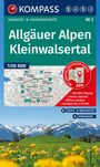 KOMPASS Wanderkarte 3 Allgäuer Alpen, Kleinwalsertal 1:50.000, KRT
