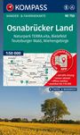 Osnabrücker Land Wander- & Fahrradkarte. Naturpark TERRA.vita. Karte, Himmel, Rapsfeld, Baum.