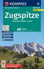 „Zugspitze Werdenfelser Land, 60 Touren“; darunter ein Haus auf einem grünen Hügel vor felsigen Bergen.