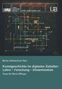 Titel: Kunstgeschichte im digitalen Zeitalter: Lehre – Forschung – Dissemination. Diagramm mit Linien und Knoten.