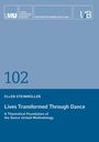 LMU-Logo, Dissertationen der LMU, 102, Ellen Steinmüller, "Lives Transformed Through Dance". Blaues Cover.