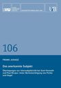 LMU, Dissertationen der LMU, 106, Frank Juhasz, Das anerkannte Subjekt. Blauer Hintergrund, minimalistisches Design.