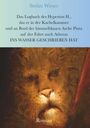 Titel: "Das Logbuch des Hyperion H., das er in der Kachelkammer... INS WASSER GESCHRIEBEN HAT". Löwenbild, Buchcover.