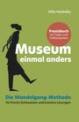 "Museum einmal anders" von Otto Husinsky. Silhouette einer Person auf grünem Hintergrund.