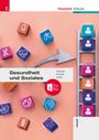 „Gesundheit und Soziales“ und „Digi Box“. Bunte Würfel mit Gesundheitssymbolen, Bild einer Leiter.
