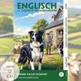 "Englisch mit lustigen Kurzgeschichten", A2-B1. "Border Collie Country" zeigt Hunde und Menschen auf einem Bauernhof.