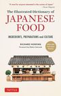 "The Illustrated Dictionary of Japanese Food", Richard Hosking. Illustration eines traditionellen japanischen Marktstands.