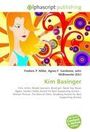 Ein Buchcover mit „Kim Basinger“. Oben links ist das Logo von "alphascript publishing". Illustration einer Frau.