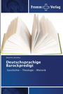 Titel: "Deutschsprachige Barockpredigt". Untertitel: "Geschichte – Theologie – Rhetorik". Ein geöffnetes Buch ist abgebildet.