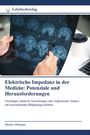 Titel: "Elektrische Impedanz in der Medizin: Potenziale und Herausforderungen". Eine Hand zeigt auf ein MRT-Bild.