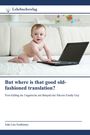 Ein Baby in Windeln sitzt auf einem Bett mit einem Laptop. Oben steht "Lehrbuchverlag".