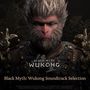 "Black Myth: Wukong Soundtrack Selection" steht über einem Affenkrieger in Rüstung vor einem verzierten Hintergrund.