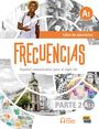 A1, Libro de ejercicios, FRECUENCIAS, Español comunicativo para el siglo XXI, PARTE 2, A1.2. Fröhliche Person mit Kopfhörern.