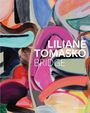 Text: "LILIANE TOMASKO BRIDGE". Abstrakte, farbenfrohe Pinselstriche in Rosa, Blau, Grün, und Schwarz.