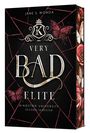 „VERY BAD ELITE“ von Jane S. Wonda. Schmetterlinge, Rosen, geometrisches Muster.