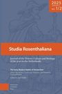 "Studia Rosenthaliana" ist hervorgehobener Titel. Illustration eines bärtigen Mannes mit Hut und Stab im Hintergrund.