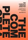 „THE COMPLETE CREATIVE DIRECTOR“ und „A masterclass in confident creative leadership“ auf orange-schwarzem Hintergrund.